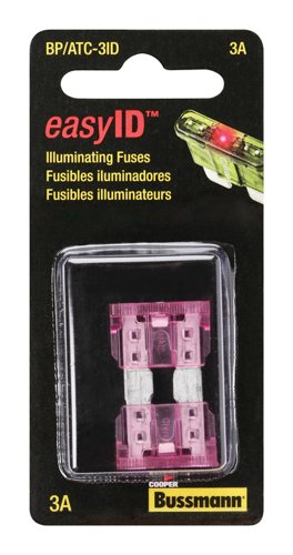 Bussmann EasyID 3 amps Illuminating Fuse 2 pk
