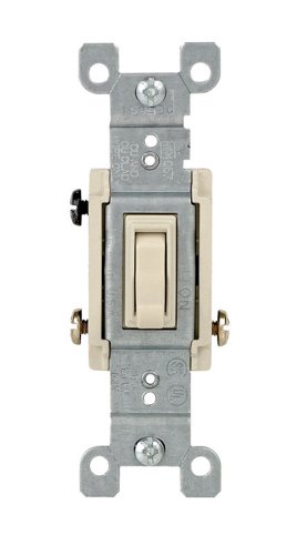 Leviton 15 amps Toggle Switch Ivory 1 pk