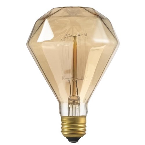 Globe Electric Designer Diamante 40 W BR30 Decorative Incandescent Bulb E26 (Medium) Amber 1 pk