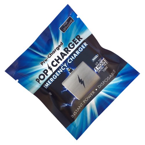 Zorbitz Pop Charger White Pop Emergency USB-C and Micro-USB For Smartphones 2 ft. L