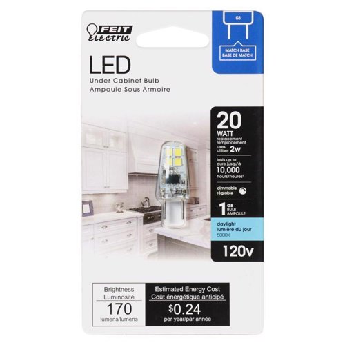 Feit T4 G8 LED Bulb Daylight 20 Watt Equivalence 1 pk