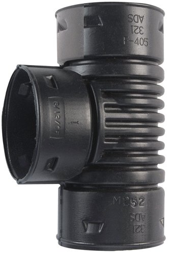 Advanced Drainage Systems 3 in. Snap X 3 in. D Snap Polyethylene 8 in. Tee 1 pk