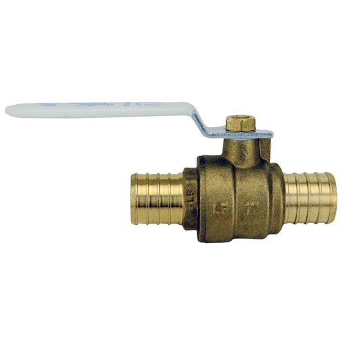 Apollo 1 in. Brass Crimp Ball Valve Standard Port Quarter-Turn Lever For Potable Water
