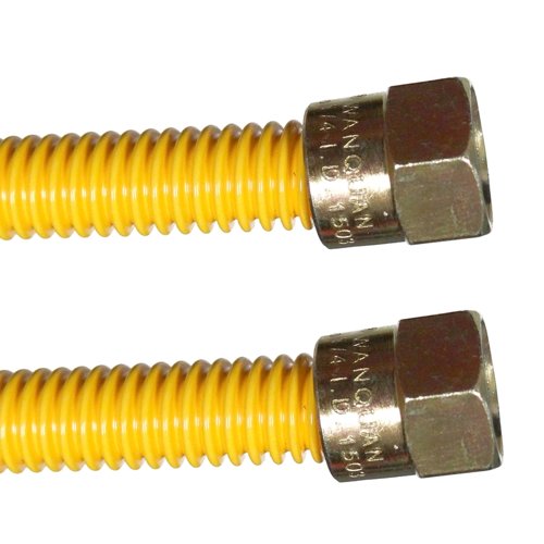 Dormont 1/4 in. Flare Sizes X 3/8 in. D Flare 58 in. Corrugated Stainless Steel Gas Connector
