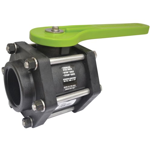 Green Leaf 2 in. Polypropylene FNPT Ball Valve Full Port Lever