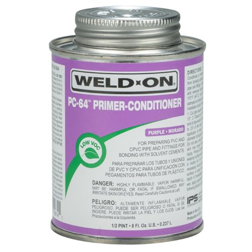 Weld-On PC-64 Purple Primer Cleaner For CPVC/PVC 8 fl. oz.