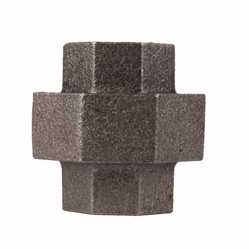 STZ Industries 1/2 in. FIP each X 1/2 in. D FIP Black Malleable Iron Union