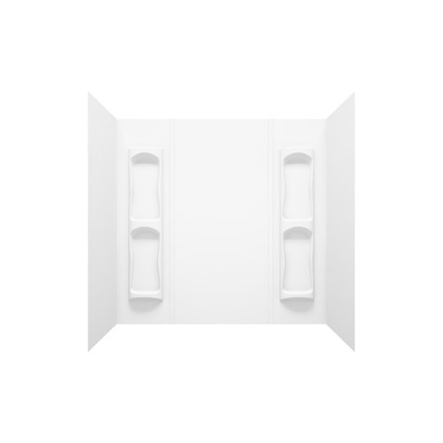 MAAX Utah 59 in. H X 31-3/4 in. W X 60-1/2 in. L White Bathtub Wall Surround