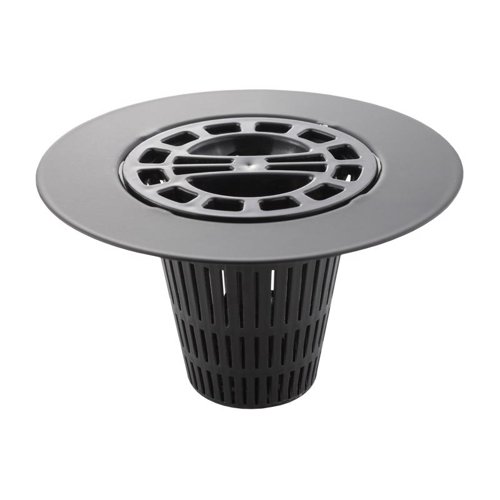 Danco Matte Plastic/Stainless Steel Hair Catcher Shower Drain Cover