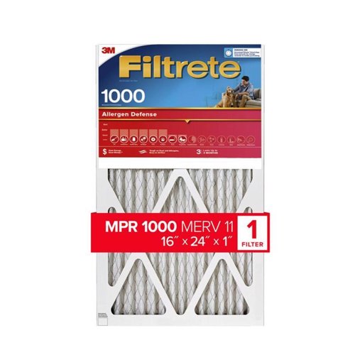 Filtrete 16 in. W X 24 in. H X 1 in. D 1000 MPR Pleated Allergen Air Filter 1 pk