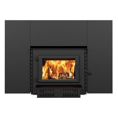 Englander Blue Ridge 26 in. W Black Traditional Fan-Forced Fireplace Insert