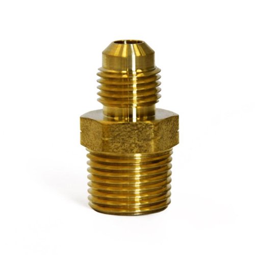 ATC 1/4 in. Flare X 1/4 in. D Male Brass Adapter