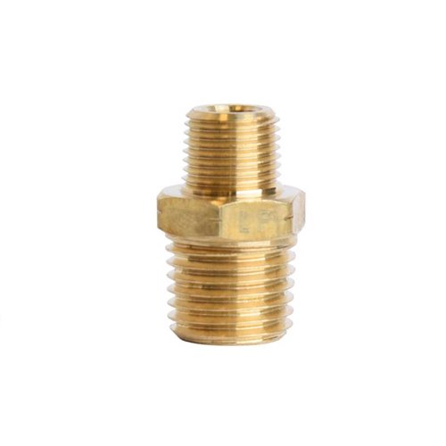 ATC 1/4 in. MPT X 1/8 in. D MPT Brass Reducing Hex Nipple