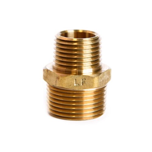 ATC 3/4 in. MPT X 1/2 in. D MPT Brass Reducing Hex Nipple