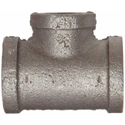 Anvil 3/4 in. FPT X 1/2 in. D FPT 1/2 in. D FPT Malleable Iron Reducing Tee