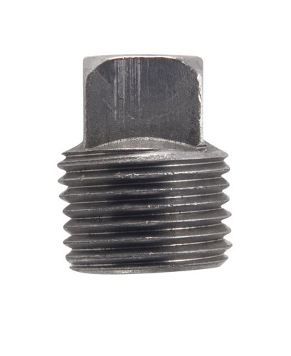 Billco Corporation 1/8 in. MPT Black Steel Square Head Plug