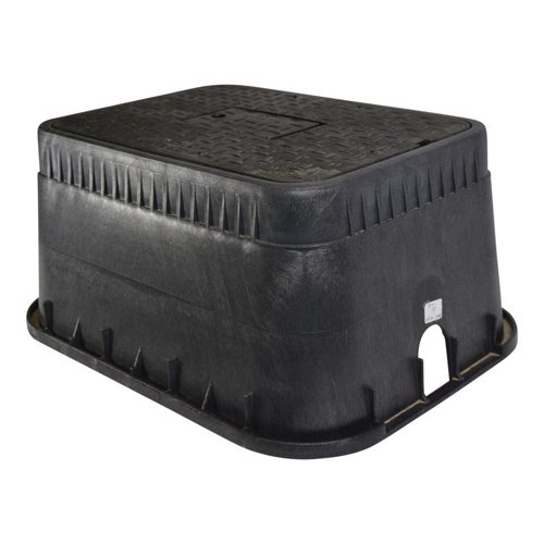 NDS 20 in. W X 13 in. H Rectangular Valve Box with Cover Black