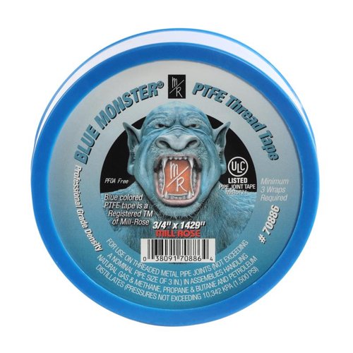 Blue Monster Blue 3/4 in. W X 1429 in. L Thread Seal Tape