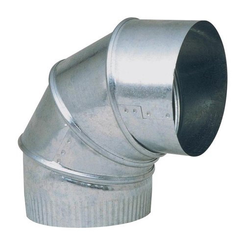 Imperial 3 in. D X 3 in. D Adjustable 90 deg Galvanized Steel Elbow Exhaust