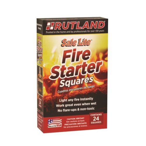 Rutland Safe Lite Wood Fire Starter 10 min 24 pk