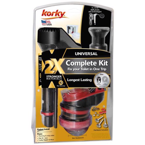 Korky 2X Long Life Universal Complete 2-Inch Toilet Repair Kit