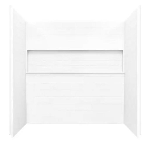 Bootz 60 in. H X 30 in. W X 60 in. L White Bathtub Surround