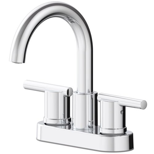 OakBrook Alexis Chrome Modern Centerset Bathroom Sink Faucet 4 in.