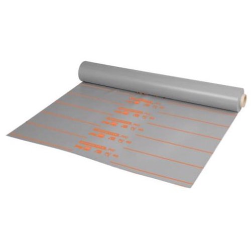 IPS 6 ft. W X 50 ft. L Gray Shower Pan Liner