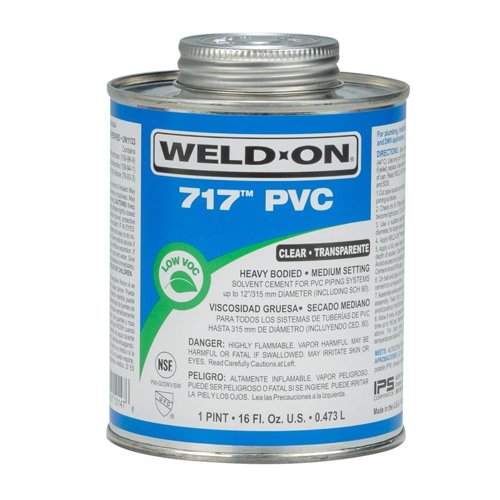 Weld-On 717 Clear Cement For PVC 16 fl. oz.
