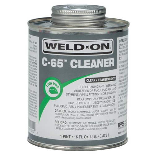Weld-On C-65 Clear Cleaner For CPVC/PVC 16 fl. oz.