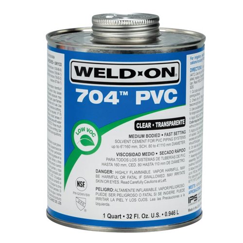 Weld-On 704 Clear Cement For PVC 32 fl. oz.