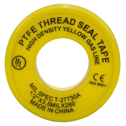 Weld-On Yellow 1/2 in. W X 260 in. L Thread Seal Tape