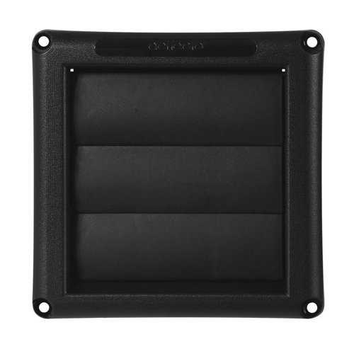 Deflect-O 1.5 in. L X 4 in. D Black Plastic Vent Dryer Hood