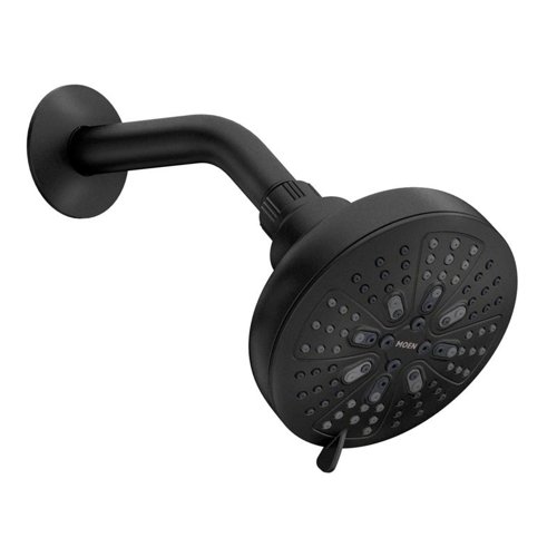 Moen Hydro Energetix Matte Black 8 settings Showerhead 1.75 gpm
