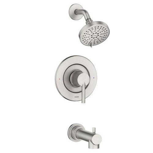 Moen Arlys 1-Handle Brushed Nickel Tub and Shower Faucet