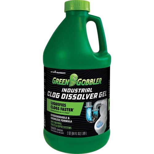 Green Gobbler Gel Hair & Grease Clog Remover 64 oz