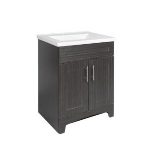 Royal Cabinets Shaker Single Moderna Grigio Vanity Combo 24-1/2 in. W X 19 in. D X 36 in. H