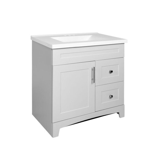 Royal Cabinets Single Grey Vanity Combo 30.5 in. W X 18.75 in. D X 36 in. H