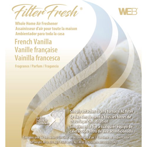 Web FilterFresh French Vanilla Scent Air Freshener 0.8 oz Gel