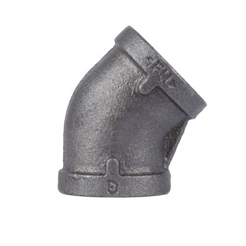 STZ Industries 1/4 in. FIP each X 1/4 in. D FIP Black Malleable Iron 45 Degree Elbow