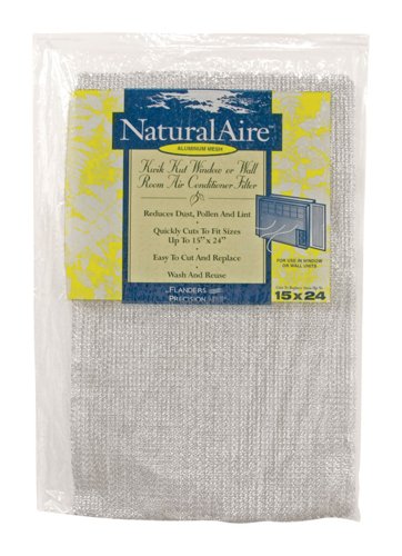 NaturalAire 15 in. W X 24 in. H X 1/4 in. D Aluminum 4 MERV Air Conditioner Filter 1 pk