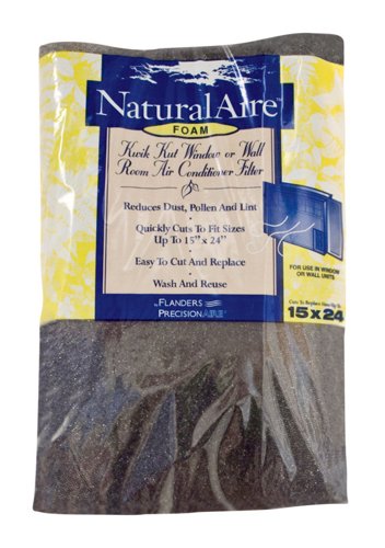 NaturalAire 15 in. W X 24 in. H X 1/4 in. D Polyester 1 MERV Air Conditioner Filter 1 pk