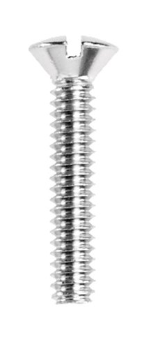 Danco No. 10-24 X 1 in. L Slotted Oval Head Chrome-Plated Brass Faucet Handle Screw 1 pk