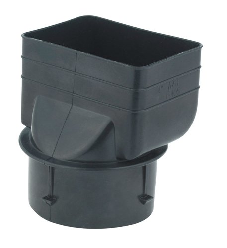 Advanced Drainage Systems 4-1/4 in. Barb X 3 in. D Barb Polyethylene Downspout Adapter 1 pk