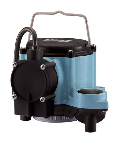 Little Giant 1/3 HP 2,760 gph Cast Iron Diaphragm Switch AC Submersible Sump Pump 10 ft.