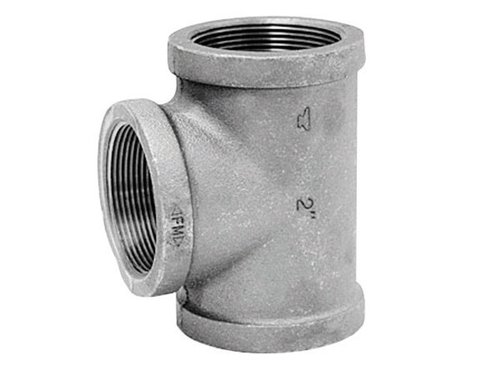 Anvil 3/4 in. FPT X 3/4 in. D FPT 3/4 in. D FPT Black Malleable Iron Tee