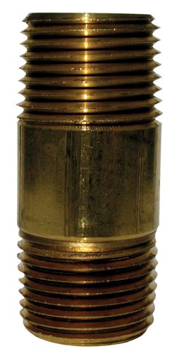 JMF Company 1/8 in. MPT MPT Brass Nipple 3-1/2 in. L