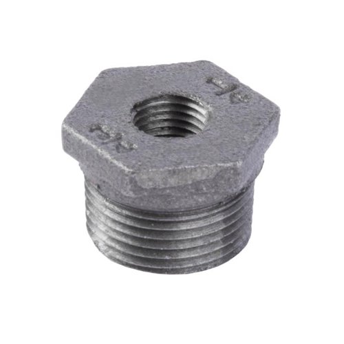 STZ Industries 3/4 in. MIP each X 1/4 in. D FIP Black Malleable Iron Hex Bushing