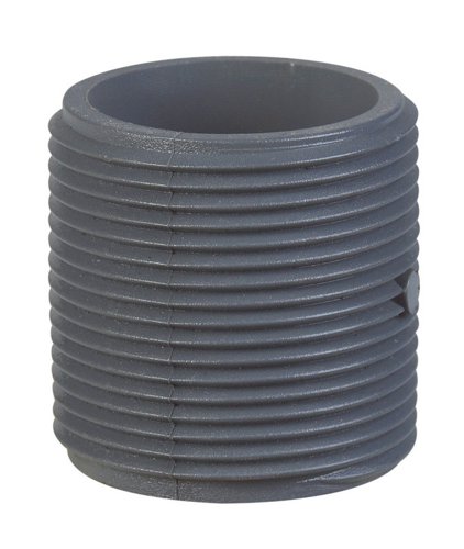 B&K Schedule 80 1-1/4 in. MIP X 1-1/4 in. D MIP PVC Close Nipple 1 pk