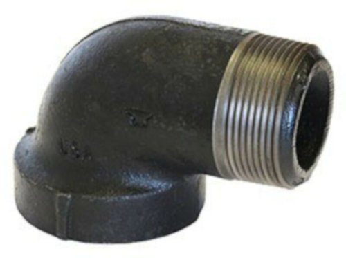 Anvil 1 in. FPT X 1 in. D MPT Black Malleable Iron 90 Degree Street Elbow